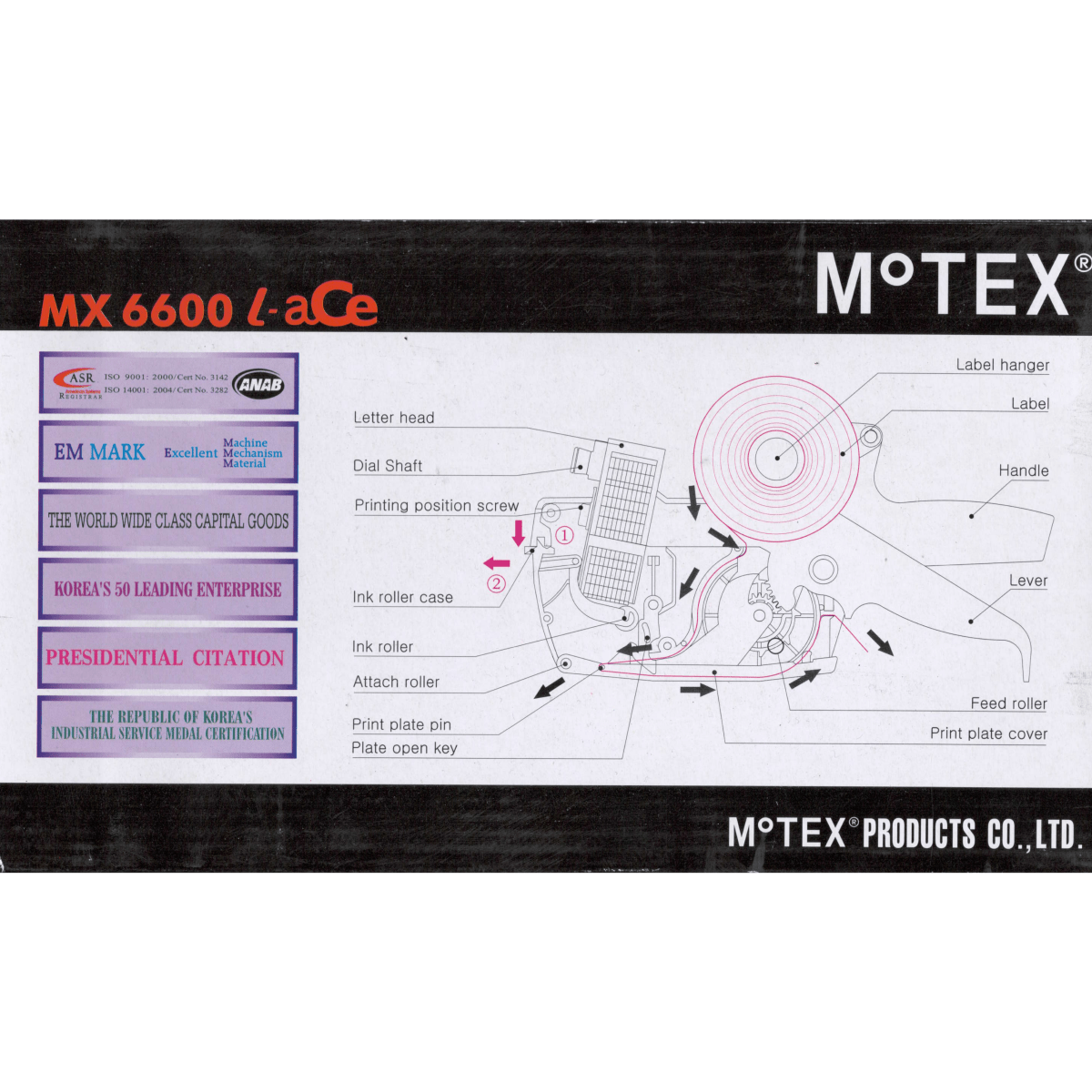 Motex MX 6600L - aCe Price Labeller 10 x 10 Digit - West Coast Labels Ltd. WCL